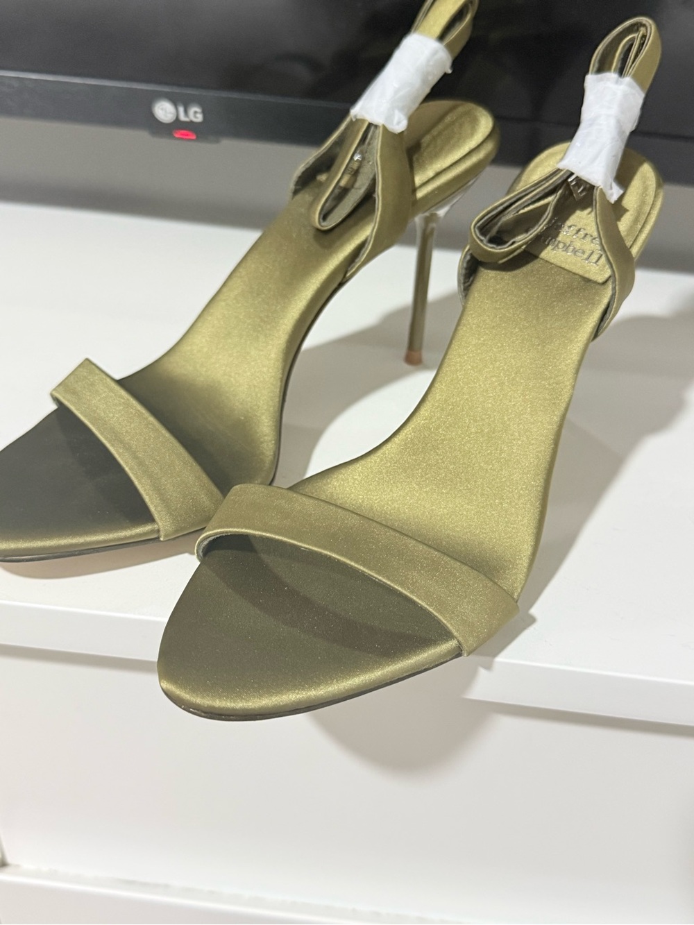 Jeffrey Campbell  Olive-Stiletto satin - Elegant Evening Heels